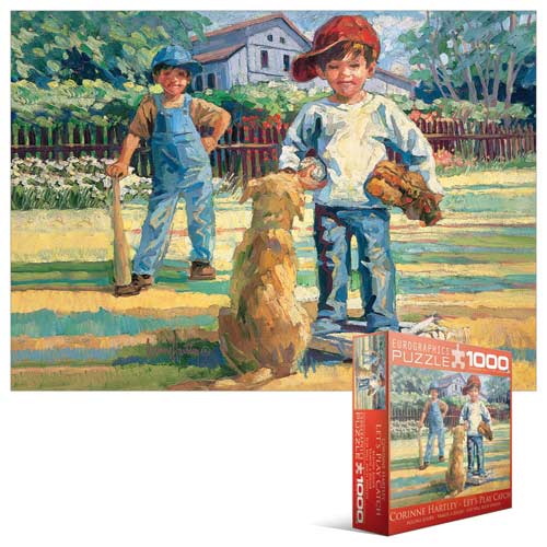 Lets Play Catch (Small Box) People Jigsaw Puzzle