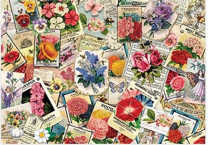 Vintage Garden Seeds Flower & Garden