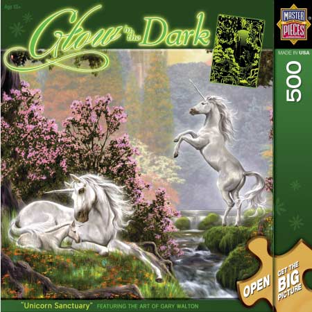 Unicorn Sanctuary Fantasy Glow in the Dark Puzzle