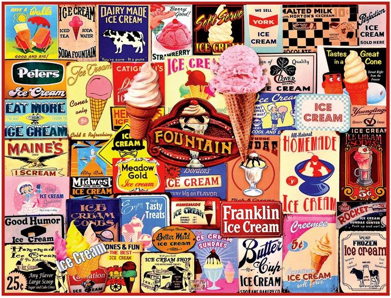 Ice Cream Nostalgic & Retro Jigsaw Puzzle