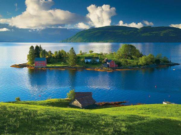 Island in Hordaland, Norway Travel