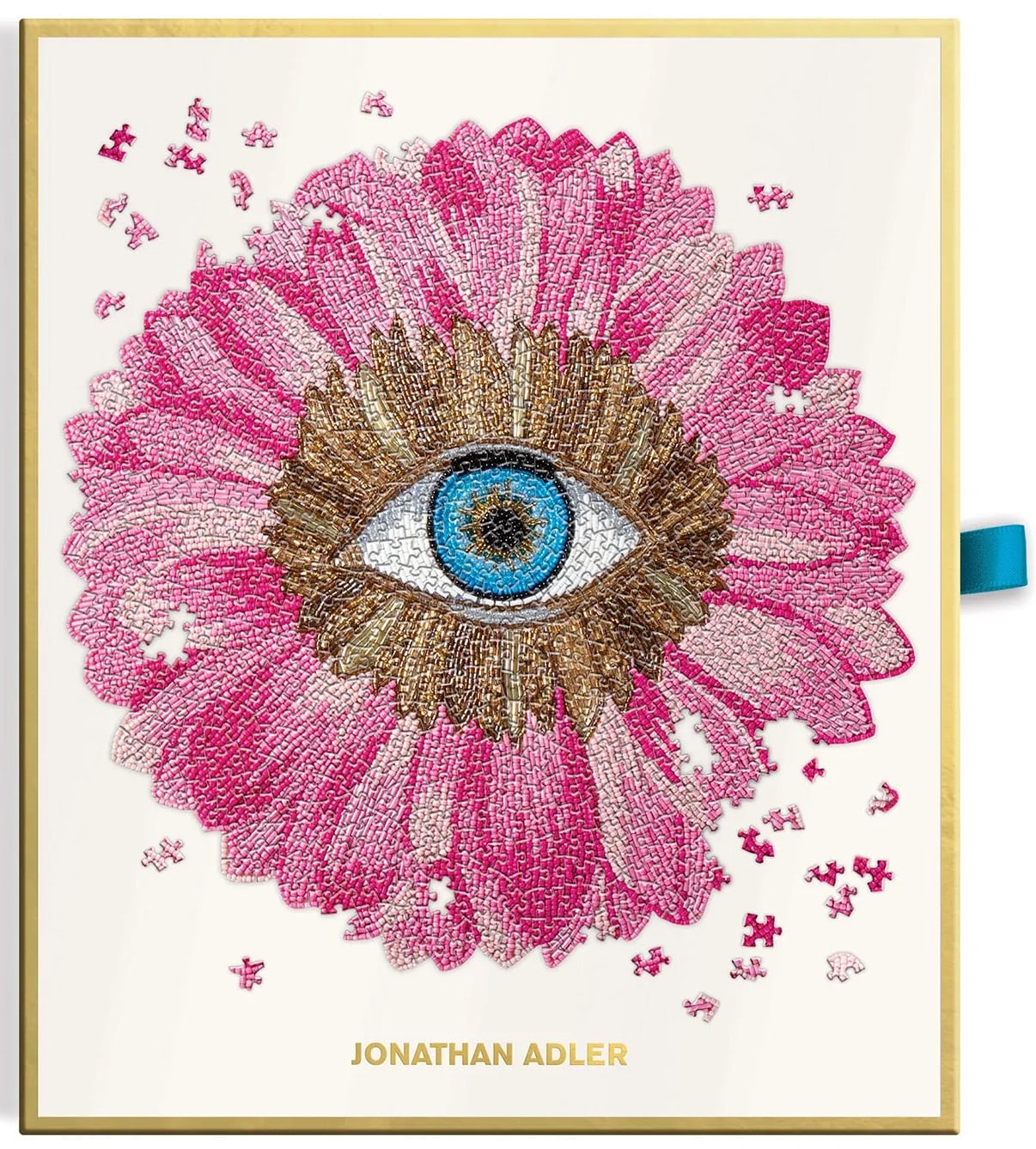 Jonathan Adler Petals Shaped Foil Puzzle Fantasy