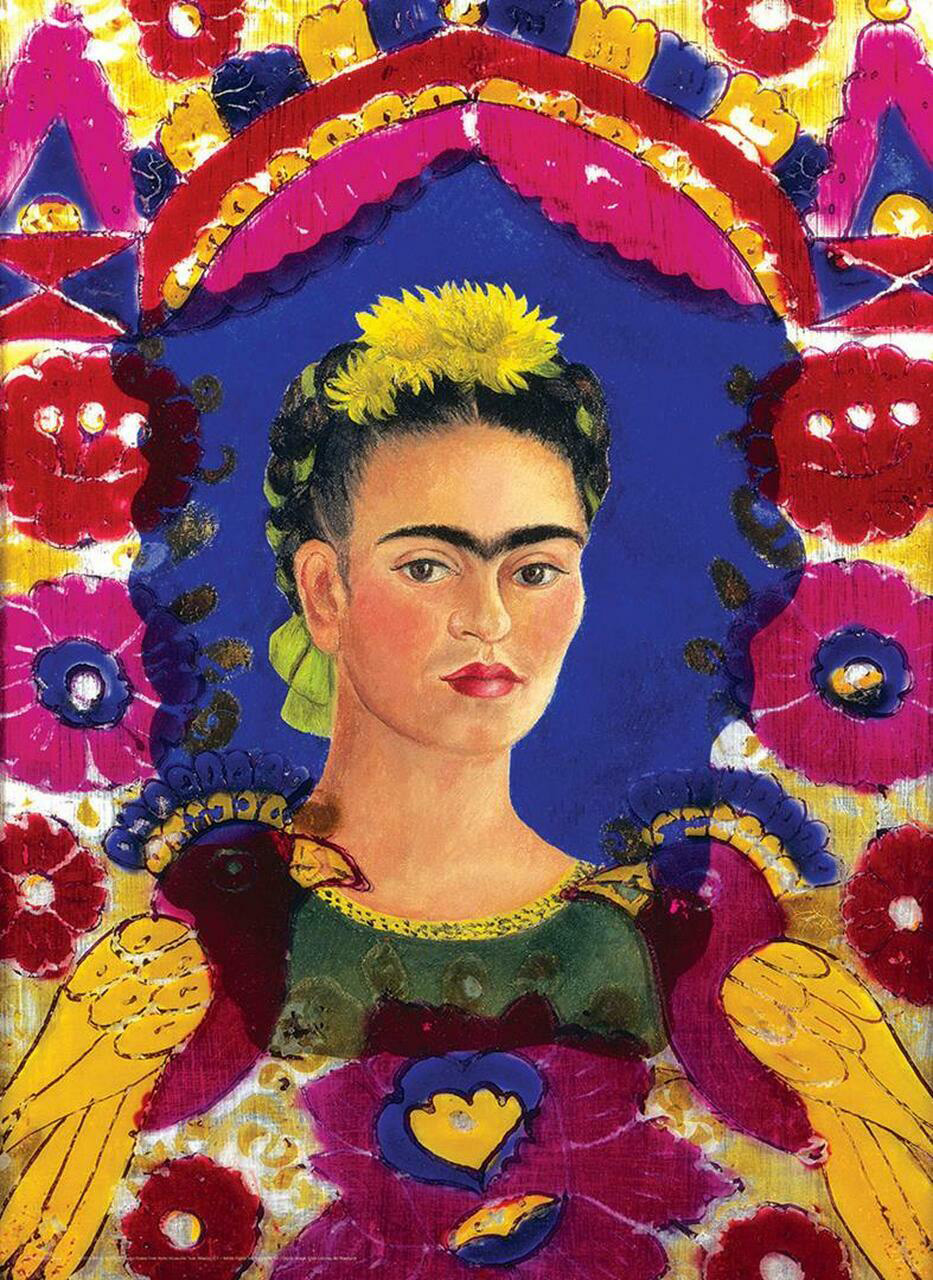 Frida Self Portrait Fine Art Jigsaw Puzzle
