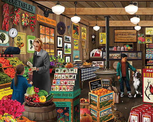 Local Market Fall Jigsaw Puzzle