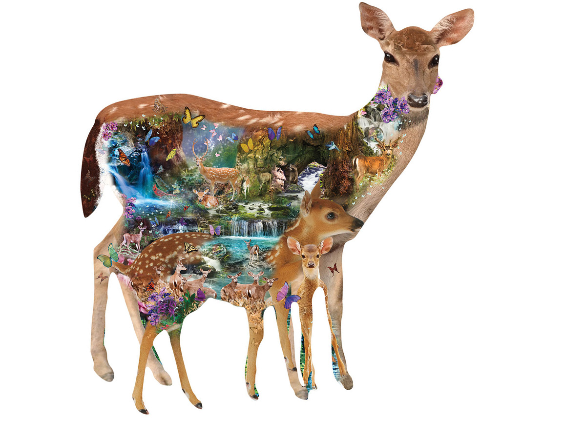Mystical Forest Forest Animal Shaped Puzzle