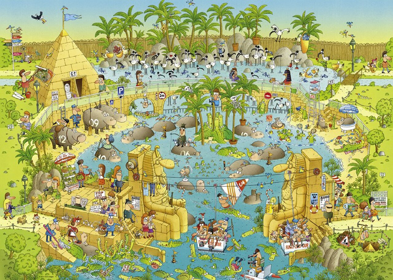 Nile Habitat Humor Jigsaw Puzzle