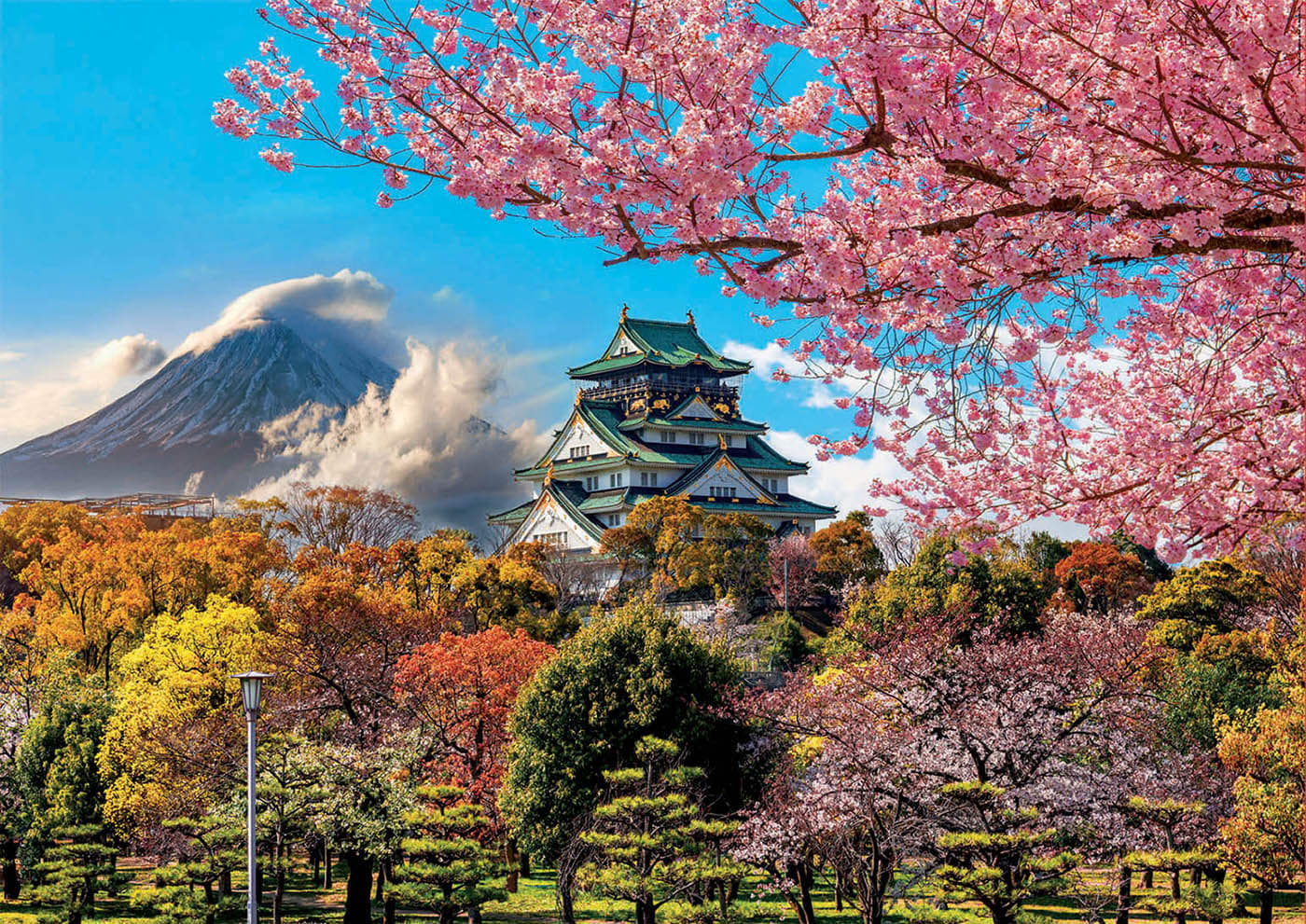 Osaka Castle, Japan Mountain