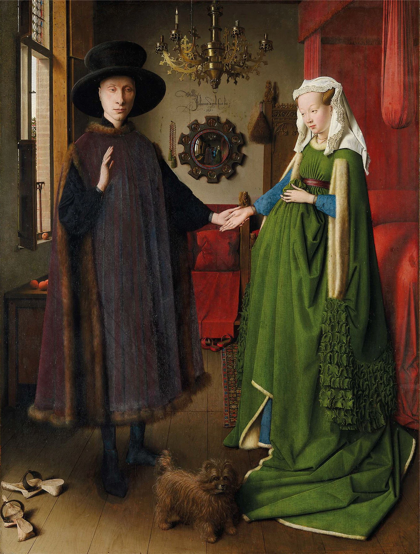 Portrait of Giovanni Arnolfini and his Wife - National Gallery Fine Art