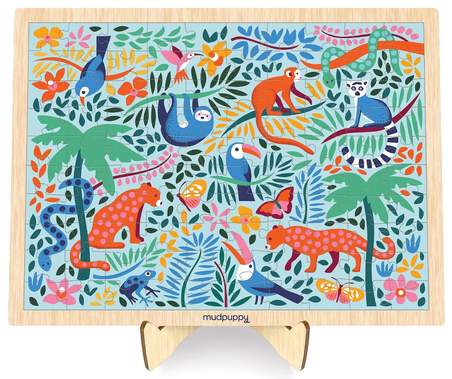 Rainforest Wooden Puzzle & Display Forest Animal