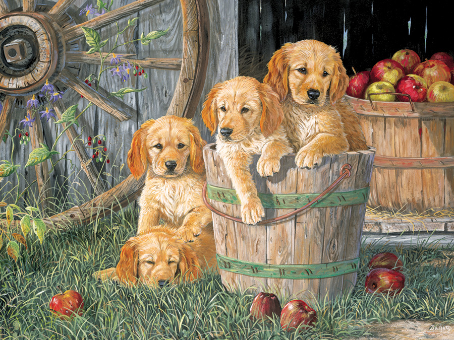 Puppy Pail Dogs Jigsaw Puzzle