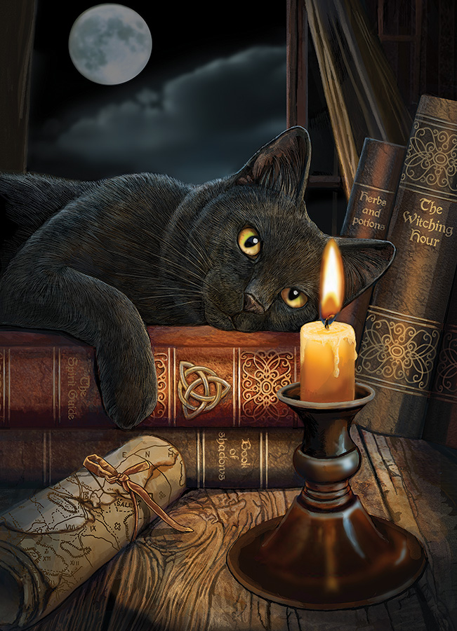 The Witching Hour Cats Jigsaw Puzzle