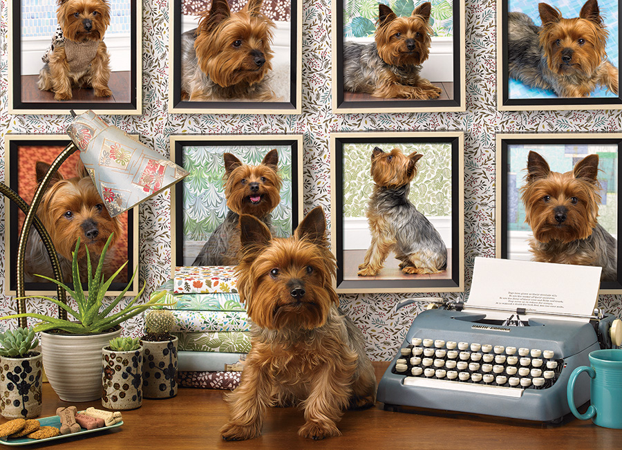 Yorkies Are My Type Dogs Jigsaw Puzzle