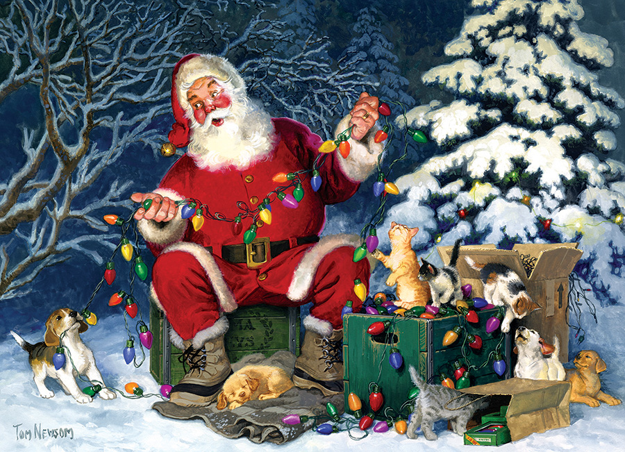 Santa's Little Helper Christmas Jigsaw Puzzle