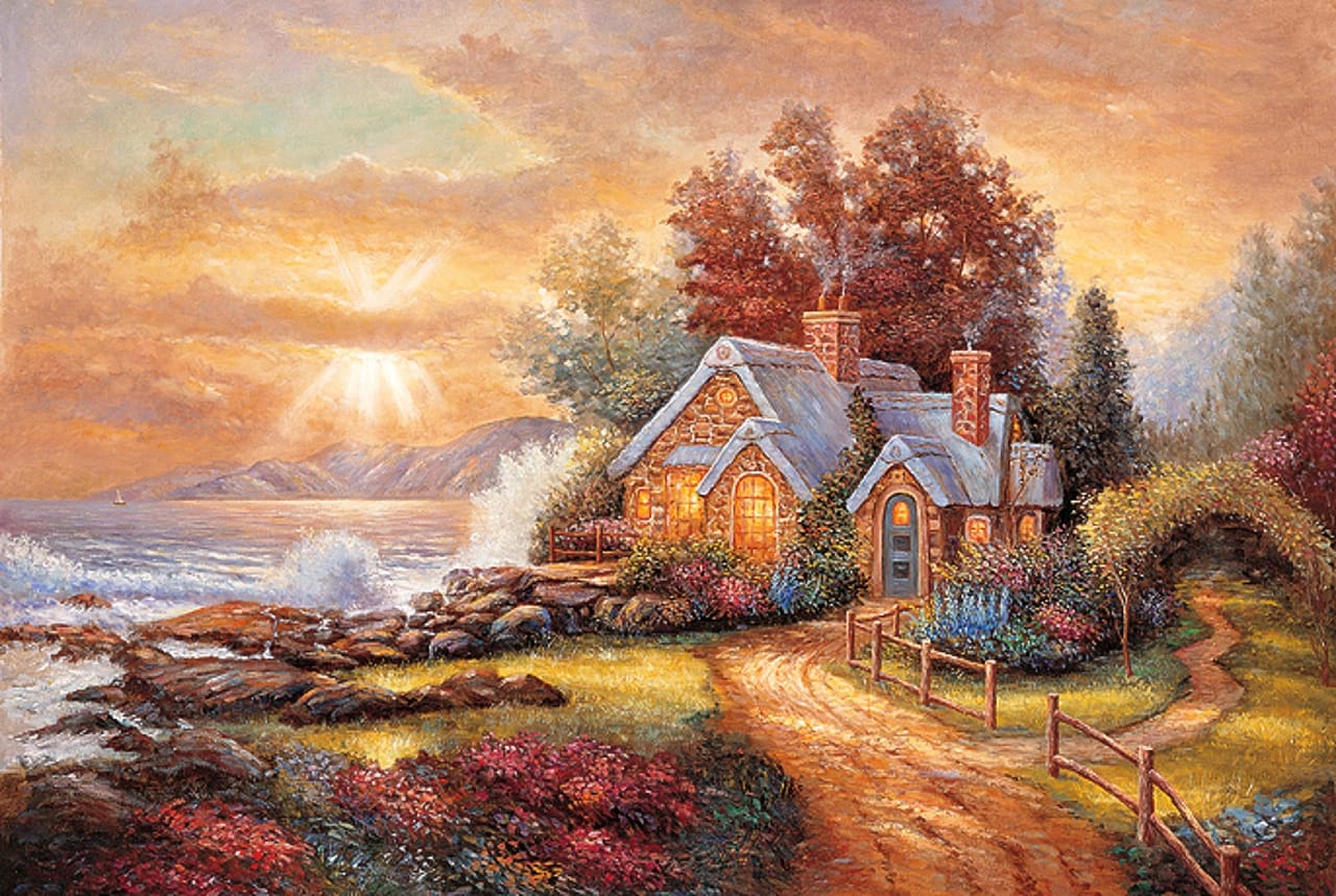 Seaside Cottage Fine Art