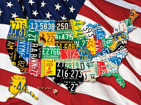 State Plates Maps & Geography Jigsaw Puzzle