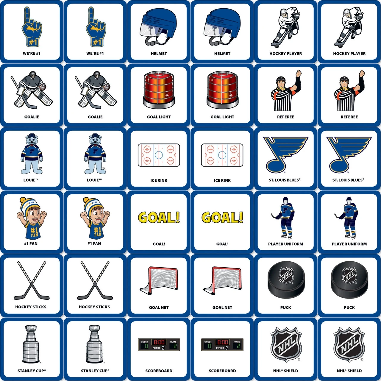 St. Louis Blues Matching Game