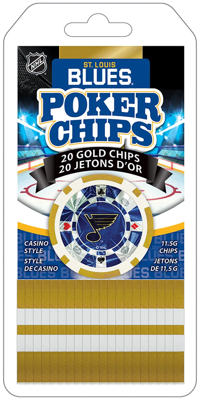 St. Louis Blues Poker Chips (20pc) St. Louis
