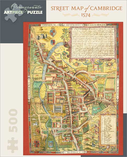 Street Map of Cambridge 1574 Maps & Geography Jigsaw Puzzle