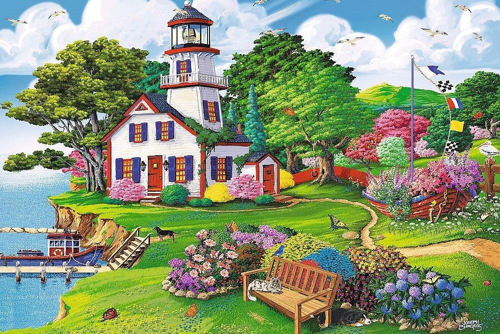 Summer Haven Wooden Puzzle Lighthouse