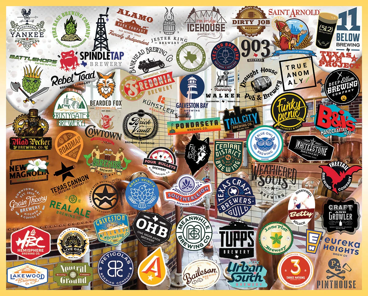 Texas Craft Beer by Lois B. Sutton Collage