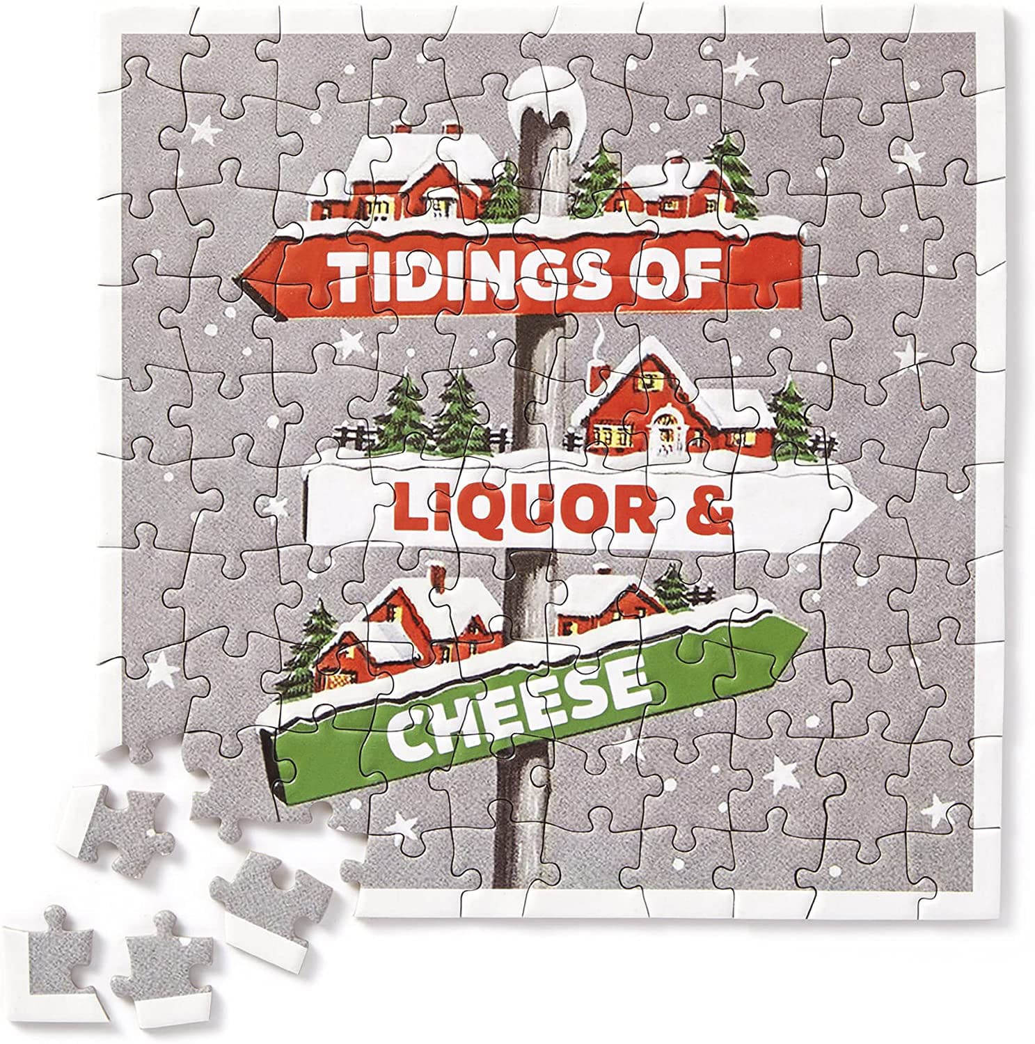 The Tidings Mini Shaped Puzzle Humor