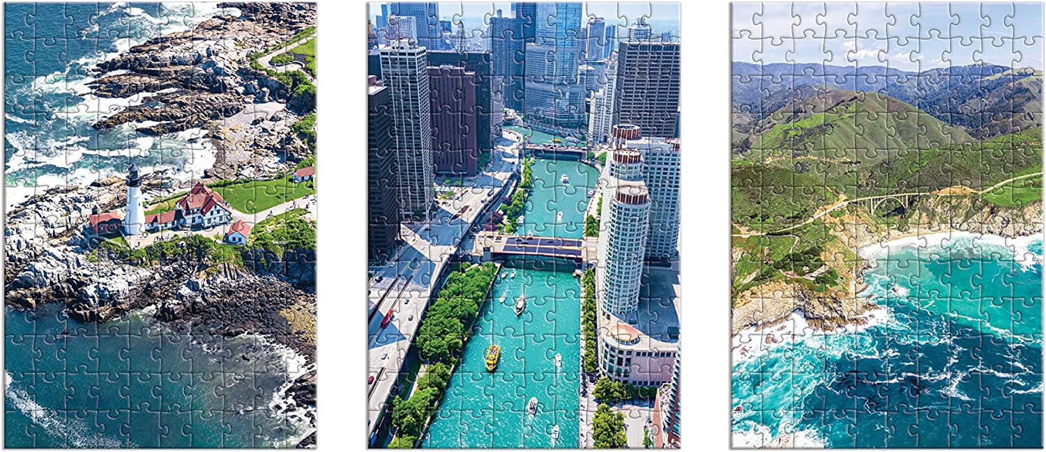 Gray Malin The USA Aerials 3 in 1 Puzzle Set Photography