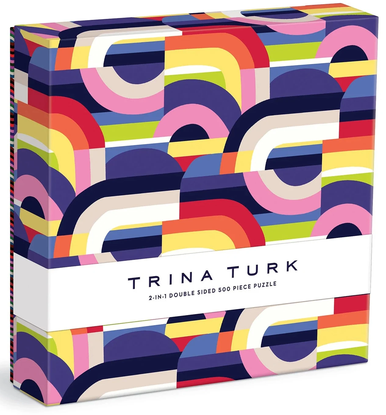 Trina Turk Double Sided Puzzle Pattern & Geometric