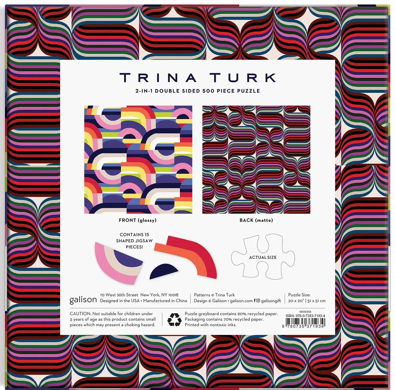 Trina Turk Double Sided Puzzle