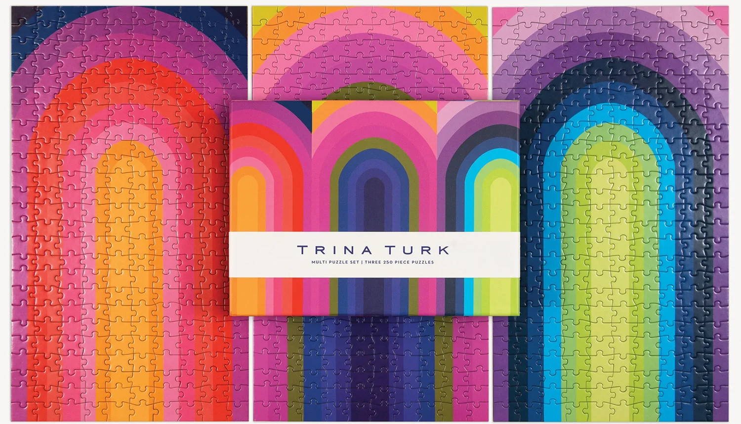 Trina Turk Multipack Puzzle Set Pattern & Geometric