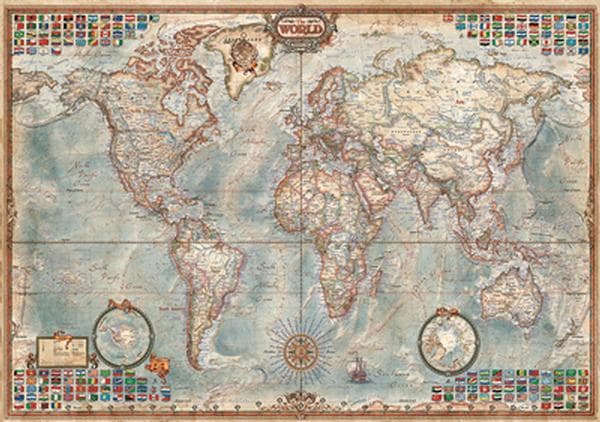 The World Executive Map - Scratch and Dent Maps & Geography