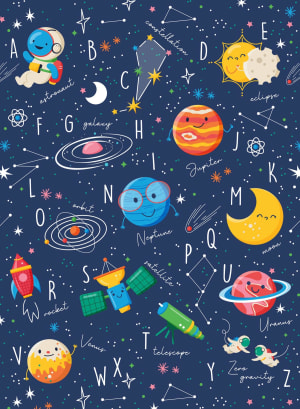 Space Friends (Andrea Jasid Grassi) Alphabet & Numbers By Ceaco