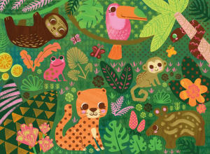 Jungle Menagerie (Kim Fleming) Jungle Animals By Ceaco