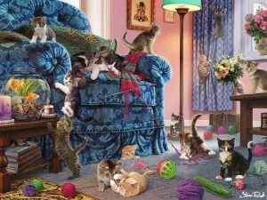 Kitten Kerfuffle Around the House By Ceaco