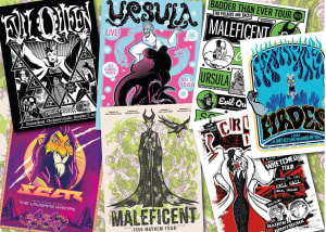 Disney Villains Gig Posters Disney Villain By Ceaco