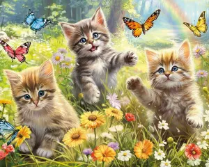 Kittens in the Meadow Cats By Ceaco