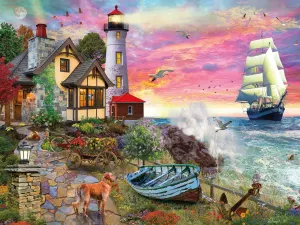 Crashing Waves Lighthouse By Ceaco