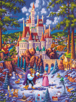 Beauty and the Beast Finding Love Books & Reading By Ceaco