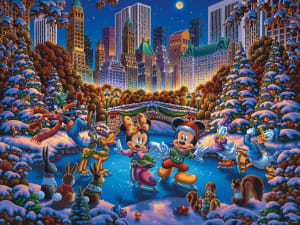Mickey and Friends Skating in Central Park Mickey & Friends By Ceaco