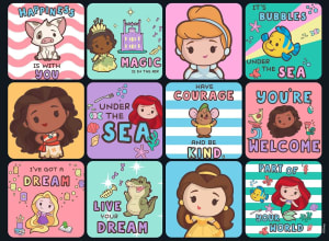 Princess Collage Glitter Disney Princess By Ceaco