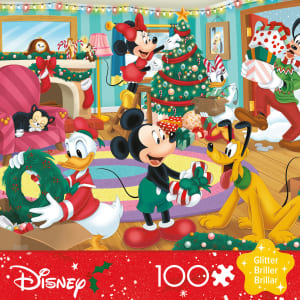 Mickey and Friends Holiday Fun Glitter - Scratch and Dent Christmas By Ceaco