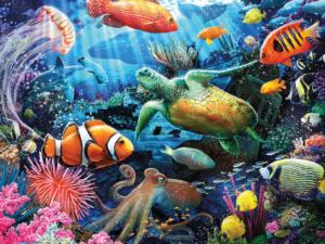 Under The Ocean Sea Life Jigsaw Puzzle By Ceaco