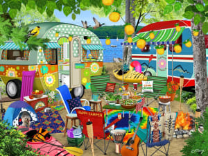 Gone Camping Camping By Ceaco