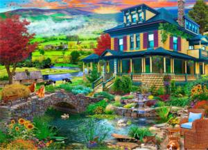 Grandma's Country House Landscape Jigsaw Puzzle By Ceaco