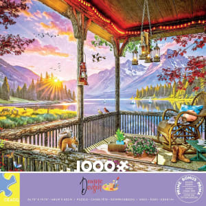 Mountain Lake Cabin Lakes & Rivers By Ceaco