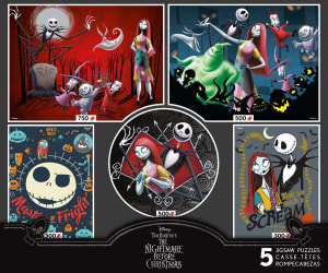 Disney Nightmare Before Christmas - 5 In 1 - Scratch and Dent Christmas By Ceaco