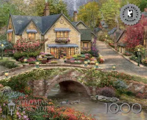 Silver: Summer in Cobblestone Village Cabin & Cottage By Ceaco