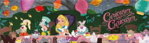 Alice in Wonderland, Tea Party Panoramic Disney Princess By Ceaco