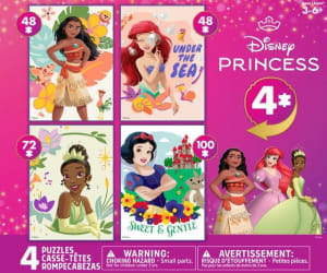 Disney: 4 X 1 Kids Multipack - Princess Princess By Buffalo Games