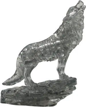 Clear Wolf 3D Original Crystal Puzzle Wolf By Bepuzzled
