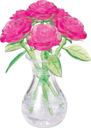 Roses in a Vase (pink) Flower & Garden By Bepuzzled